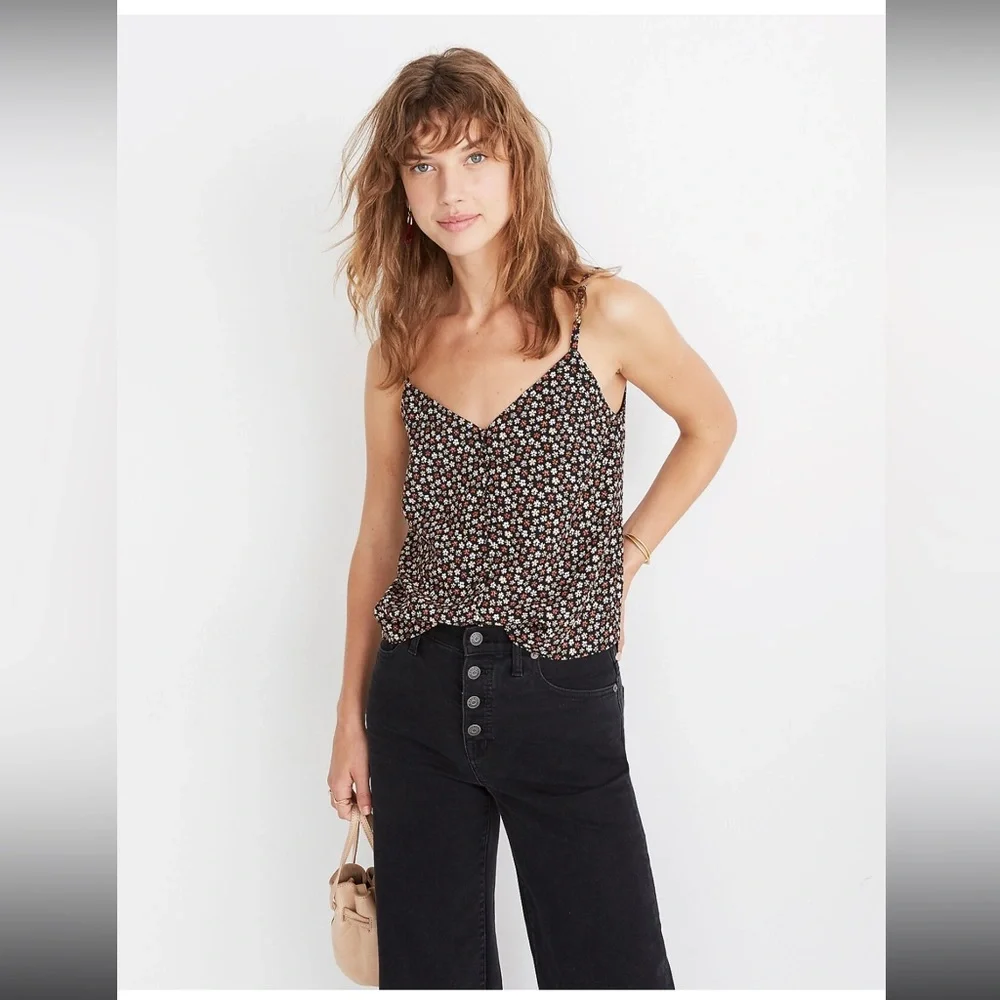 Madewell Button-Down Cami in Petite Blooms Womens Size 0 - Picture 1 of 5